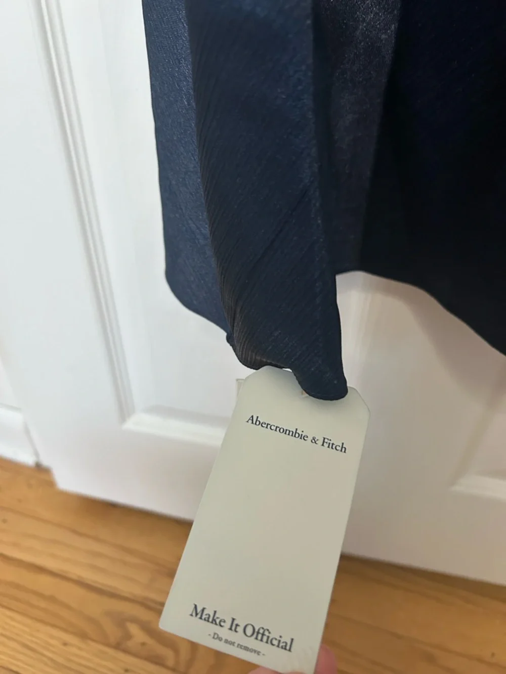 Abercrombie & Fitch Long-Sleeve Cowl Back Maxi Dress
